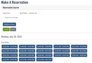 Results of reservation search, showing available times.png